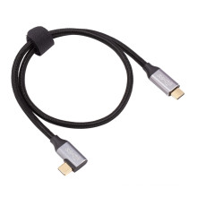 Ángulo recto 10GBPS USB C Cable